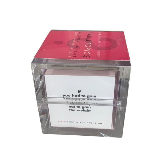 Girls Night Out TABLETOPICS Questions -Start Great Conversations NWT Sealed Pink - Picture 2 of 5